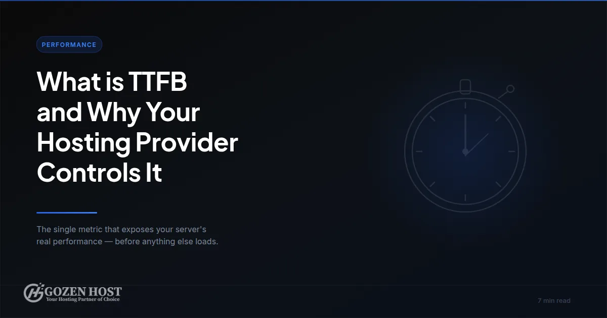 What is TTFB and Why Your Hosting Provider Controls It